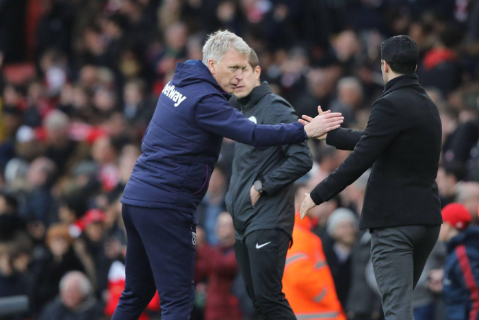 David Moyes and Mikel Arteta is West ham v Arsenal