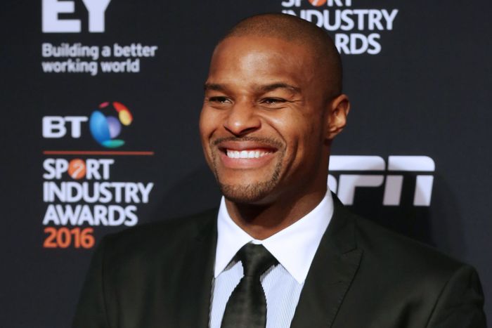 Osi Umenyiora at the BT Sport Industry Awards, London, Britain