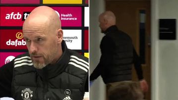Ten Hag storms out of press conference after question about embarrasing record