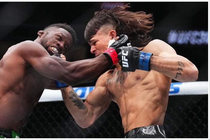 Nigerian MMA star Sodiq Yusuff was knocked out by Diego Lopes at UFC 300.