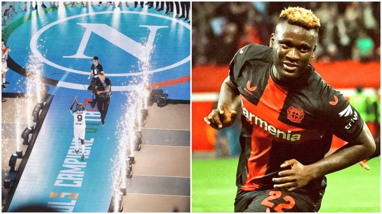 Osimhen and Boniface share a lovely bromance.