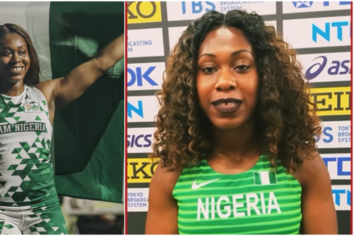 Amaechi posed a Personal Best (PB) of 58.93m to win her first international gold medal for Nigeria |Pulsesports.ng