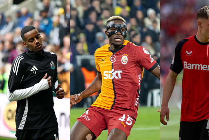 Alexander Isak, Florian Wirtz and Victor Osimhen are players that have been linked with a move to Liverpool || Image credit: Imago