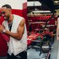 Pierre-Emerick Aubameyang Teams Up with Scuderia Ferrari Star Lewis Hamilton at Formula 1 Bahrain Grand Prix.