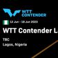 Top ranked players are battling for spot at WTT Contender Lagos