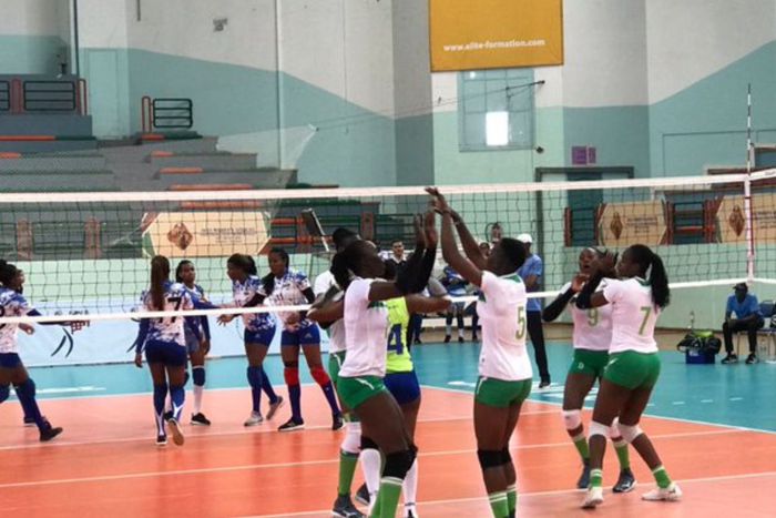 KCB celebrating after winning a match at the African Clubs Championship