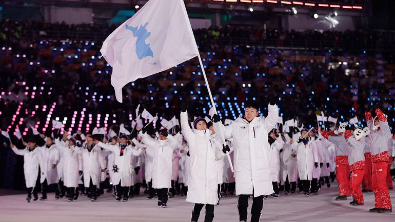 Unified South and North Korea team at the 2018 Winter Olympics.