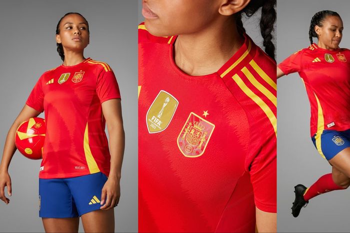 The most beautiful Super Falcons of Nigeria star Onyinyechi Salome Zogg models a new Spain Olympic jersey.