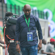 Super Eagles head coach Finidi George looking exasperated || Image credit: Imago