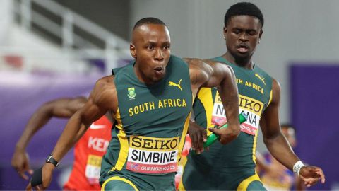 Akani Simbine Shares Why He is Untouchable on Relay Anchor Leg