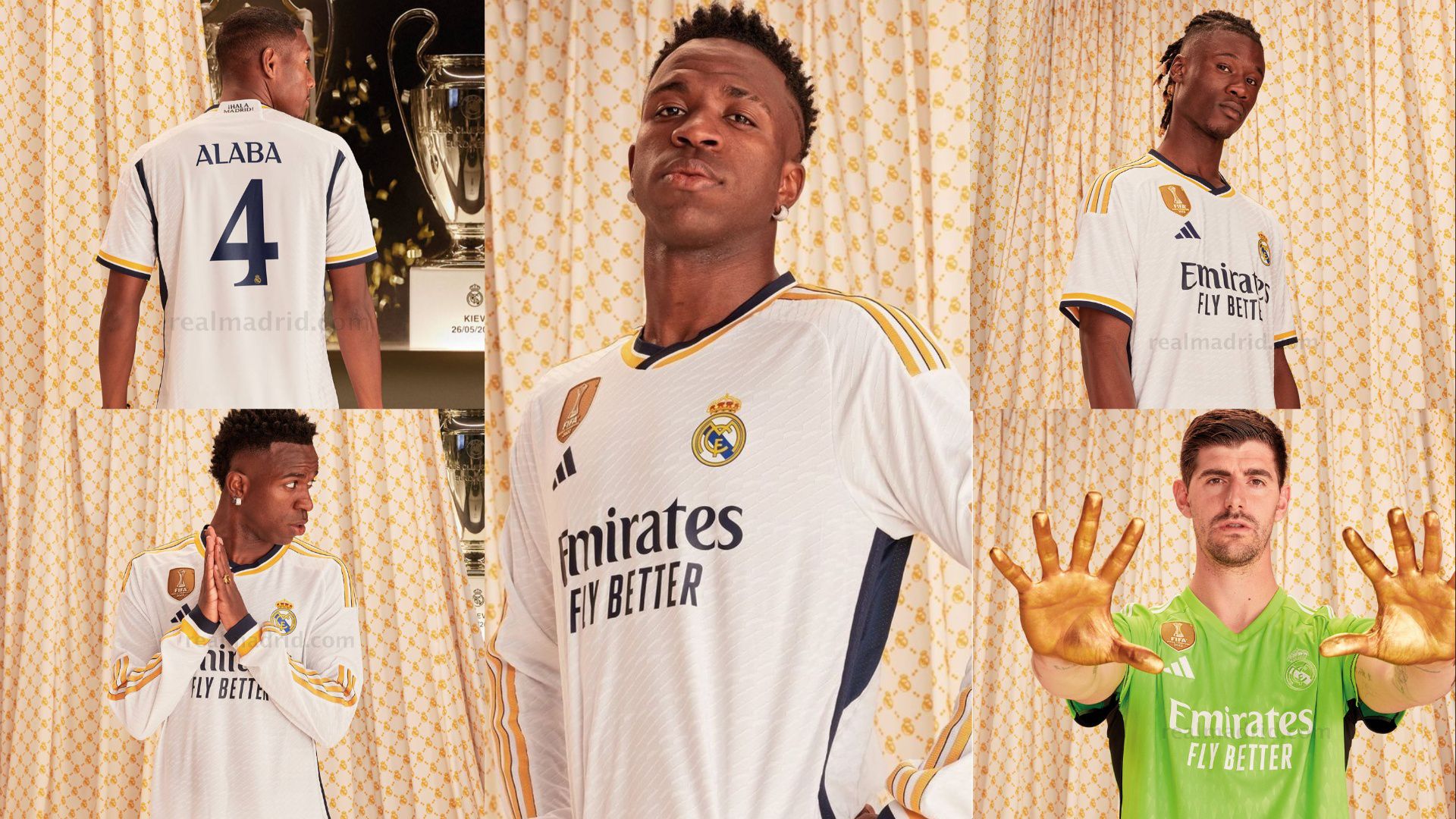 Gold real store madrid jersey