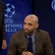 TV presenter Kate Abdo and Arsenal legend Thierry Henry during CBS Sports Champions League coverage.
