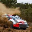 Rally driver Sebastien Ogier during the 2022 Safari Rally in Kenya.