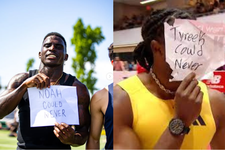 'Noah Could Never' - Warning upset sent to world's fastest man Lyles as Tyreek Hill runs best 100m time in LA