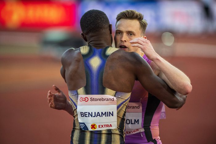 Why Rai Benjamin is Unfazed By Loss to Karsten Warholm in Season-Opening 300mH Loss in Oslo