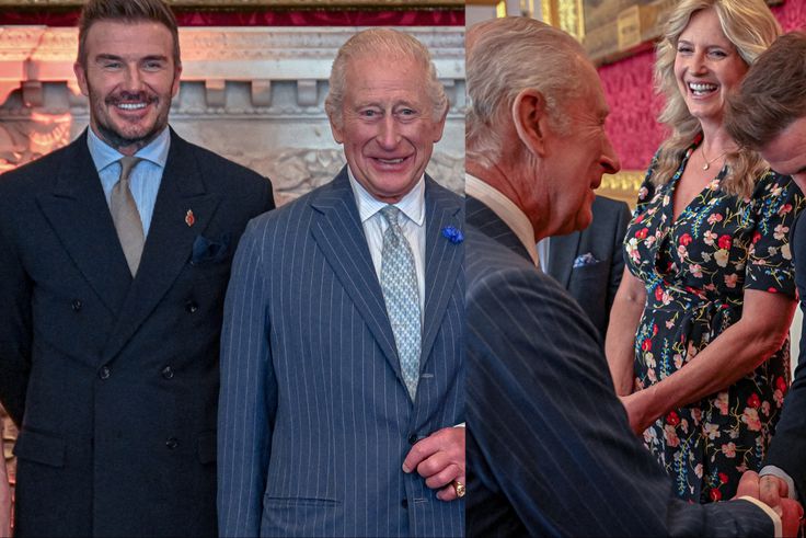 Former England midfielder David Beckham knighted by King Charles III for role in British sports.