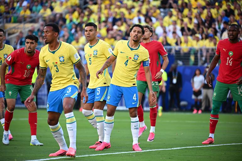 Gabriel and Marquinhos against Morocco|| Imago