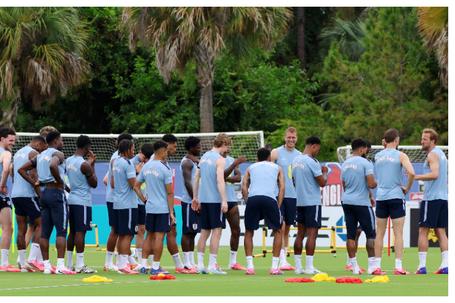 England squad run to safety