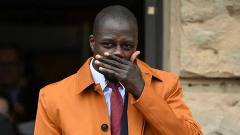 Not Guilty! Ex-Man City star Benjamin Mendy breaks down in tears after becoming a free man