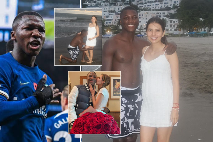 Moises Caicedo and his girlfriend Paola Salazar are expecting their first child