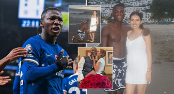 Moises Caicedo and his older girlfriend Paola Salazar are expecting their first child