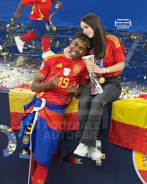 Lamine Yamal: 17 y/o Euros champion cosies up to girlfriend Alex