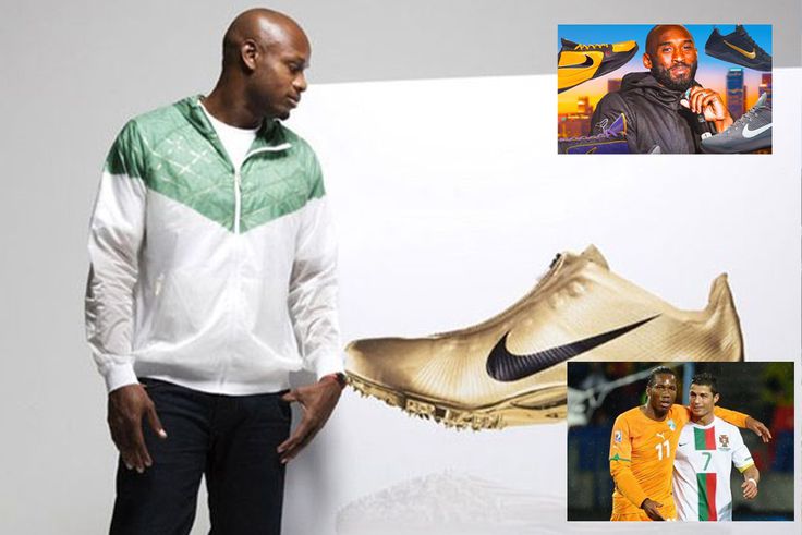 Asafa Powell reflects on famous Nike shoots alongside Cristiano Ronaldo, Kobe Bryant and co, including when he raced in football boots