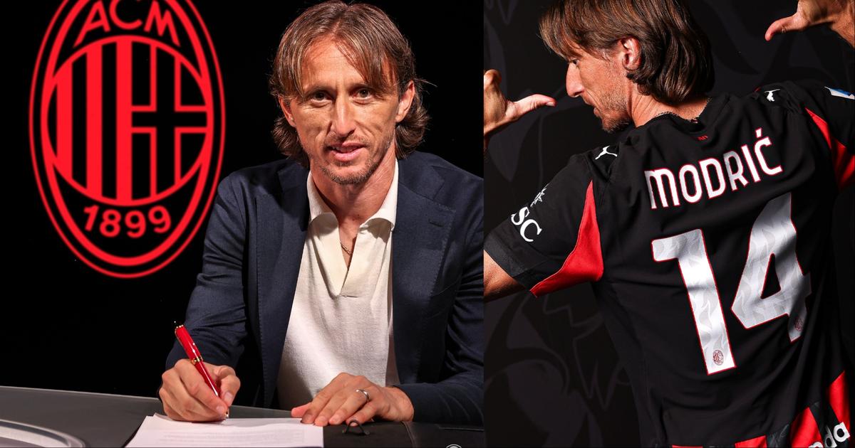 AC Milan unveil Luka Modrić with number 14 jersey | Pulse Sports Nigeria