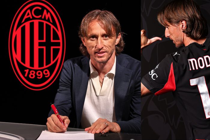 Legendary midfielder Luka Modrić signed with AC Milan and will wear the number 14 shirt.