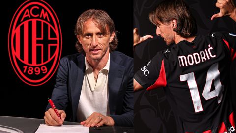 AC Milan unveil Luka Modrić with number 14 jersey