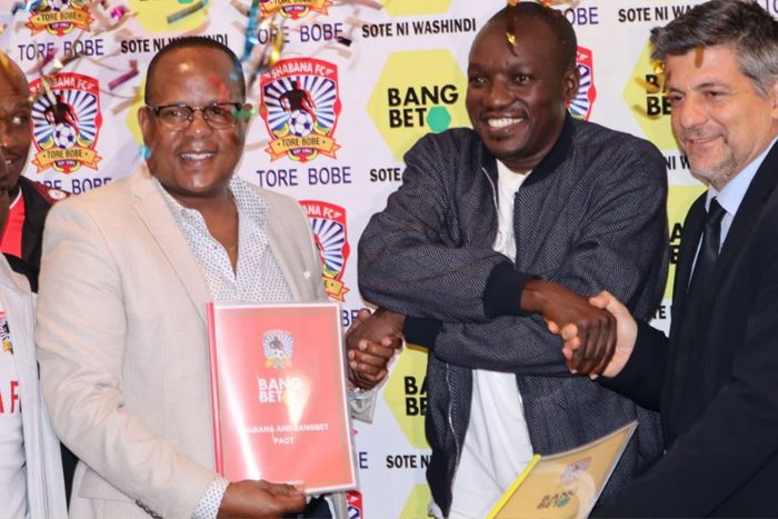 Shabana FC unveil sponsorhip with betting company Bangbet.