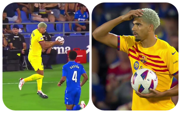 Is he a basketballer? Football fans blast Barcelona's Ronald Araujo for odd moment during game