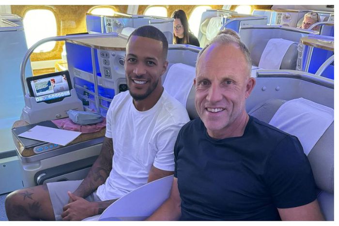 Troost-Ekong boards plane with agent