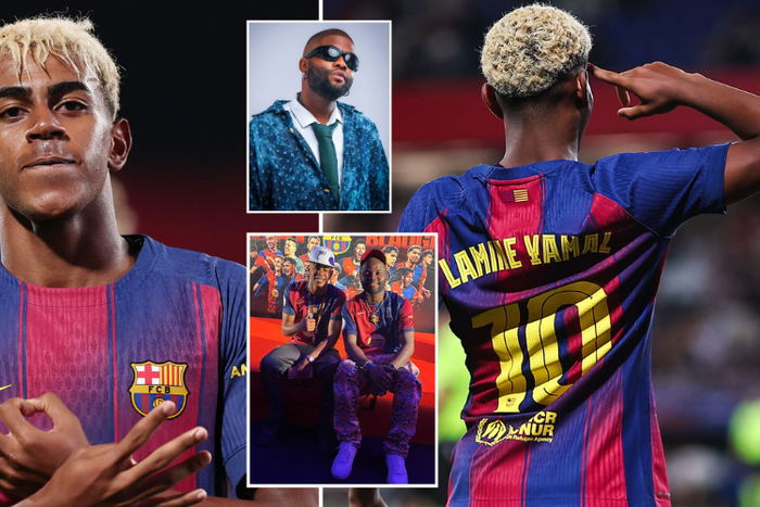 'Oya Shake Body' — Lamine Yamal walks out to Skales’ song as Barcelona unveil their new no.10