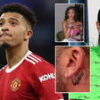 Sancho's new girlfriend? Man U's £300K-per-week star tattooes Saweetie's name behind his ear amid dating rumours