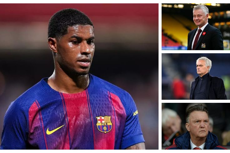 Rashford picks managers who influenced him at Manchester United