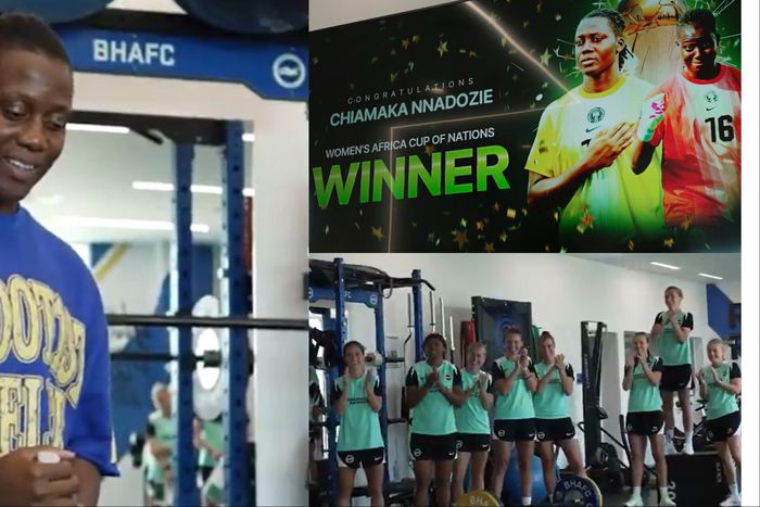 Brighton & Hove Albion have welcomed Super Falcons star Chiamaka Nnadozie and celebrated her WAFCON triumph and Yachine Trophy nomination.