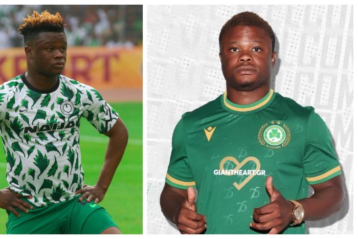 Akinkunmi Amoo has been given a second chance by Omonia. (Photo Credit: Omonia/X, Pulse Sports collage)