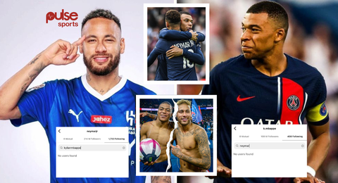 'Bromance Over!' as Neymar and Kylian Mbappe UNFOLLOW each other on Instagram