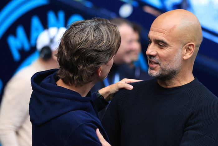 Pep Guardiola receives high praise from Thomas Frank || Image credit: Imago