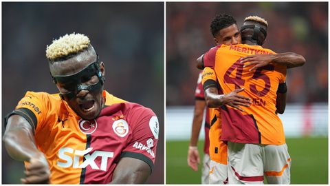 Galatasaray vs Rizespor: Nigeria's Osimhen celebrates debut with assist as five-star Lions win big