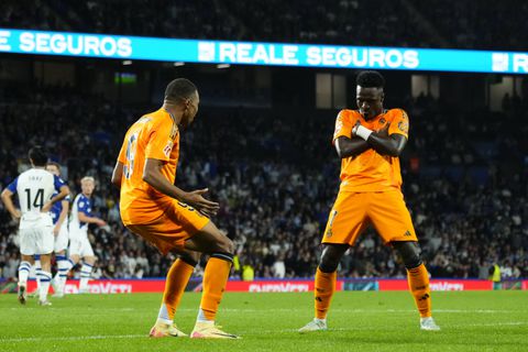 Vinicius and Mbappe shine to help Los Blancos stay within touching distance of Barca