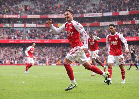 Zubimendi scores first Arsenal goal || Imago