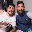 Inter Miami teammates Lionel Messi and Facundo Farias || Image via X