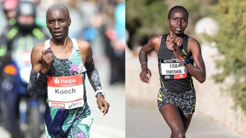 Bernard Koech and Dorcas Tuitoek lead Kenyan charge to the streets of Amsterdam