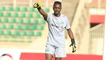 Gor Mahia goalkeeper Gad Mathews returns to action in resounding friendly win against Kahawa United