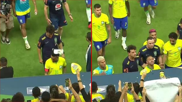 Disappointed fans 'stone' Neymar with Popcorn after Brazil drew with Venezuela