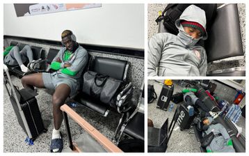 Libya vs Nigeria - Shocking images of how Super Eagles players and NFF delegates slept at Libya airport