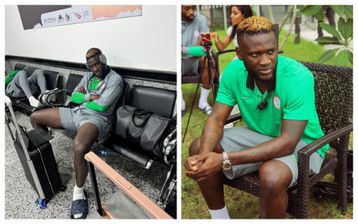 Super Eagles star Boniface begs Nigerians to call his grandmother, informing her that he is okay