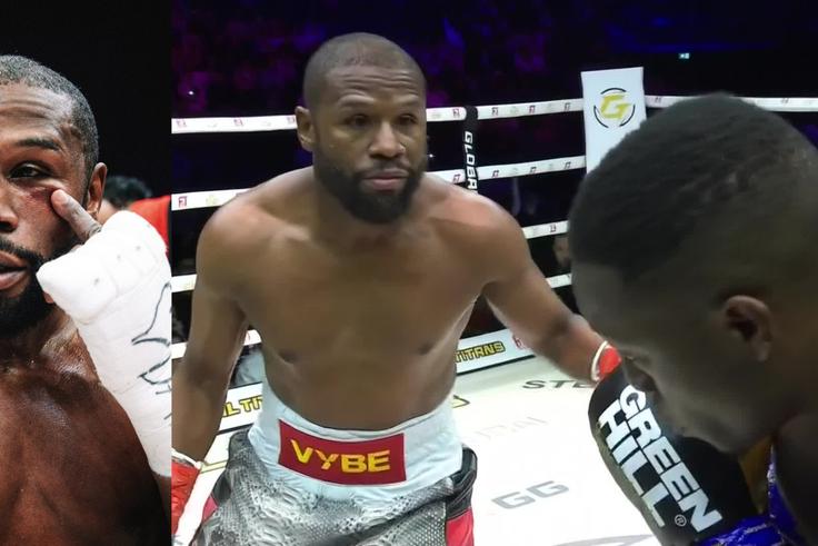 Watch Floyd Mayweather defeat Deji Olatunji in Dubai